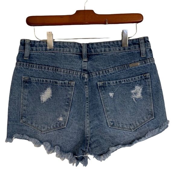 Kancan Distressed Denim Shorts - Size Medium - Picture 2 of 10